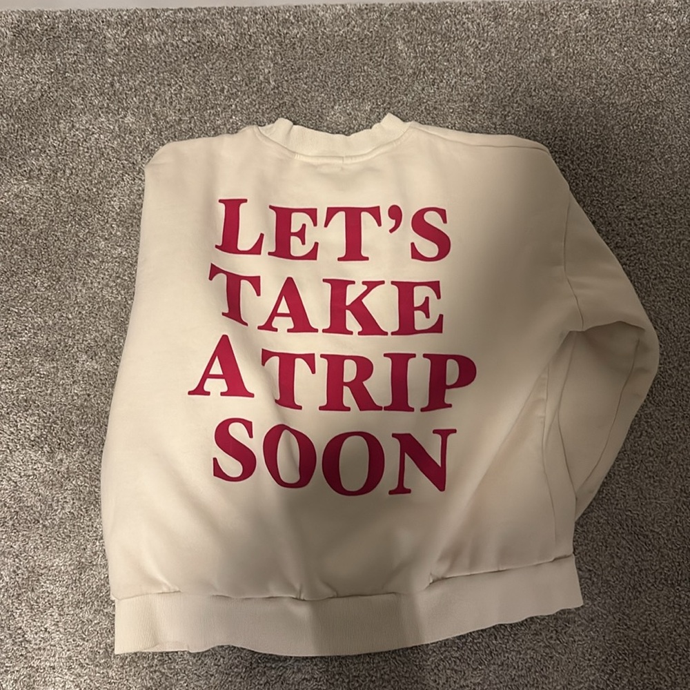 Yellow the Label (Yllw) “Let’s Take a Trip Soon” Crewneck